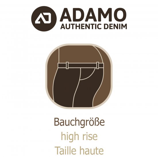 Adamo 5-Pocket High Rise Jeans Dark Navy - Džínsy & nohavice - Džínsy a Nohavice - W40-W70