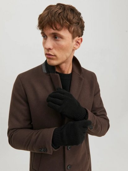Jack & Jones Barry Pletené rukavice Čierna - Rukavice - 