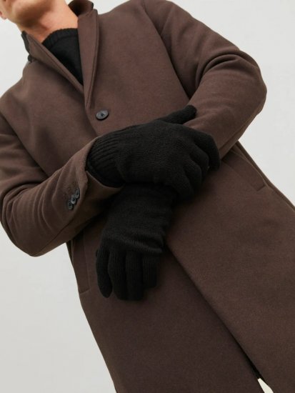 Jack & Jones Barry Pletené rukavice Čierna - Rukavice - 