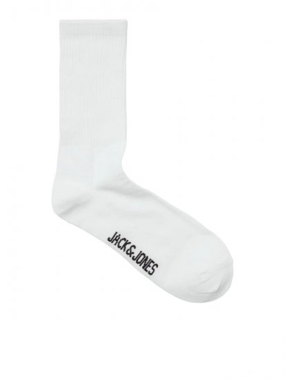 Jack & Jones Charles Tenisové ponožky Biela 3-pack - Spodná bielizeň - Spodné Prádlo 2XL-8XL
