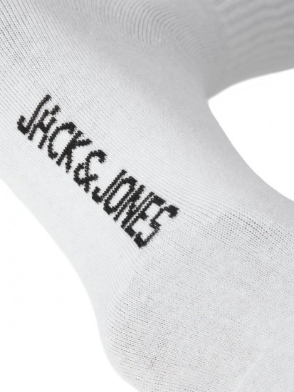 Jack & Jones Charles Tenisové ponožky Biela 3-pack - Spodná bielizeň - Spodné Prádlo 2XL-8XL