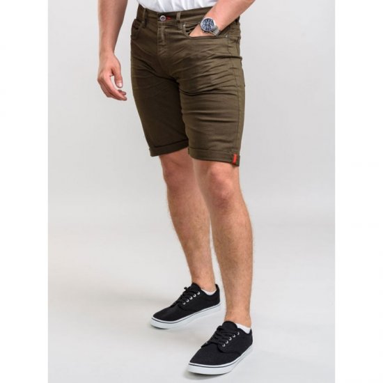 D555 Gilbert Stretch Shorts Khaki - Šortky - Šortky W40-W60