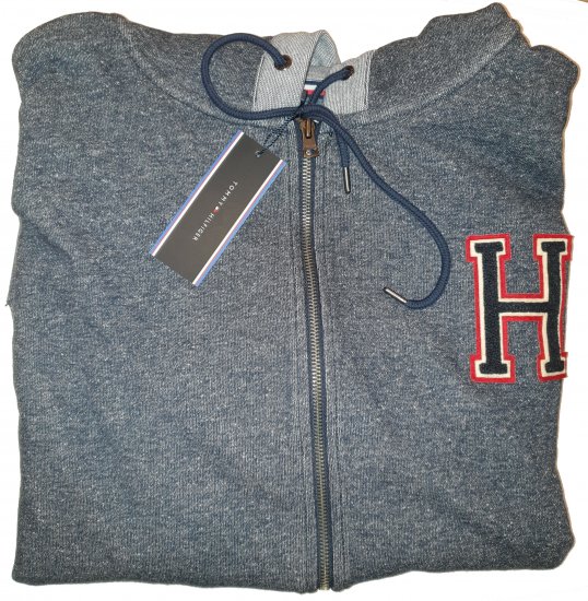 Tommy Hilfiger Axel Zip Thru Hoddie - Motleyho bláznivý aprílový výpredaj - 