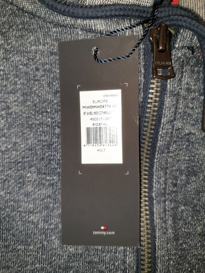 Tommy Hilfiger Axel Zip Thru Hoddie - Motleyho bláznivý aprílový výpredaj - 