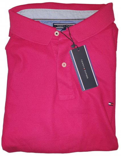 Tommy Hilfiger Classic Polo Dark Pink - Motleyho bláznivý aprílový výpredaj - 