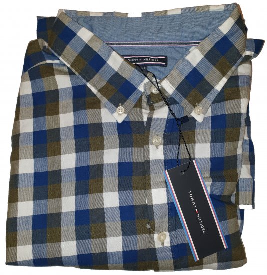 Tommy Hilfiger Gingham Twill Shirt Green - Motleyho bláznivý aprílový výpredaj - 