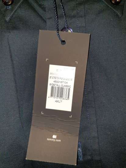 Tommy Hilfiger Stretch Poplin Shirt Black - Motleyho bláznivý aprílový výpredaj - 