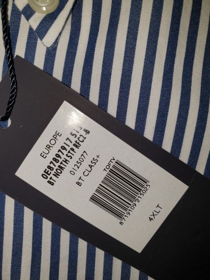 Tommy Hilfiger North Stripe Long Sleeve Shirt Blue/White - Motleyho bláznivý aprílový výpredaj - 