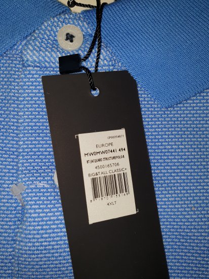 Tommy Hilfiger Jacquard Structure Polo Blue - Motleyho bláznivý aprílový výpredaj - 