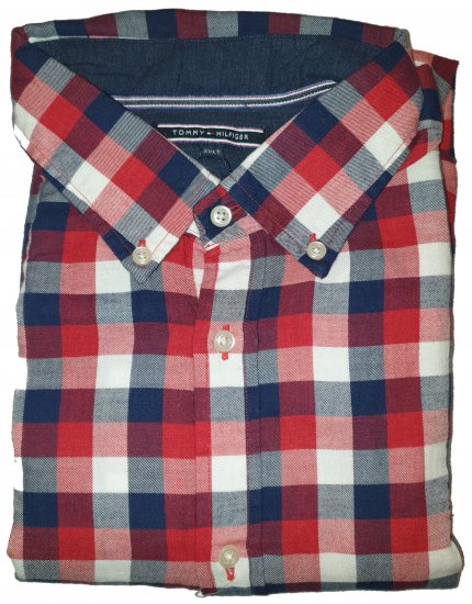 Tommy Hilfiger Red Check Long Sleeve Shirt - Motleyho bláznivý aprílový výpredaj - 