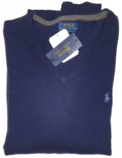 Ralph Lauren M Classics NavyBlue Sweater - Motleyho bláznivý aprílový výpredaj - 