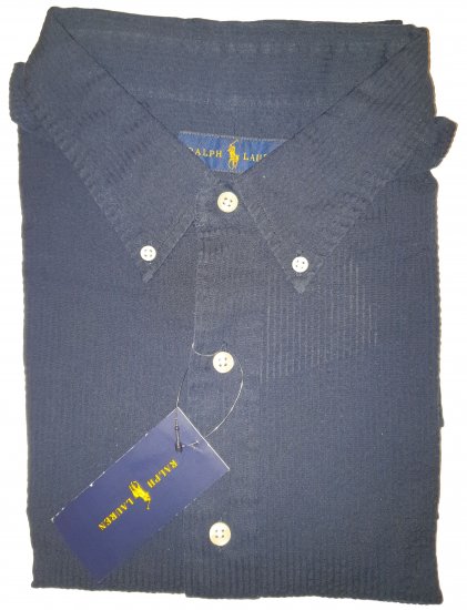 Polo Ralph Lauren TC7I Navy Short Sleeve Shirt - Motleyho bláznivý aprílový výpredaj - 