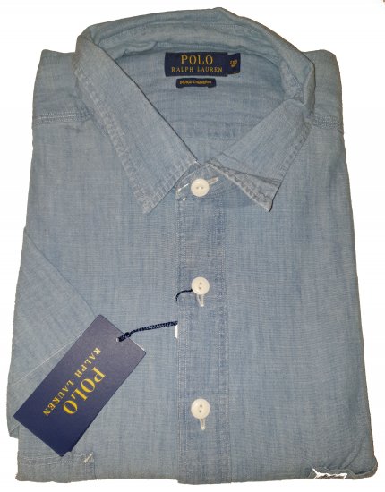 Polo Ralph Lauren TC7E Short Sleeve Shirt Lite Indigo - Motleyho bláznivý aprílový výpredaj - 