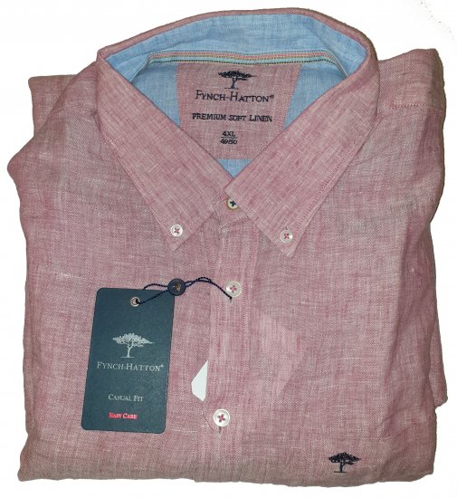 Fynch-Hatton 6156 Shirt Red - Motleyho bláznivý aprílový výpredaj - 