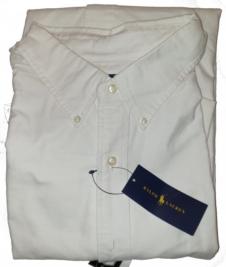 Ralph Lauren TC6U White Shirt - Motleyho bláznivý aprílový výpredaj - 