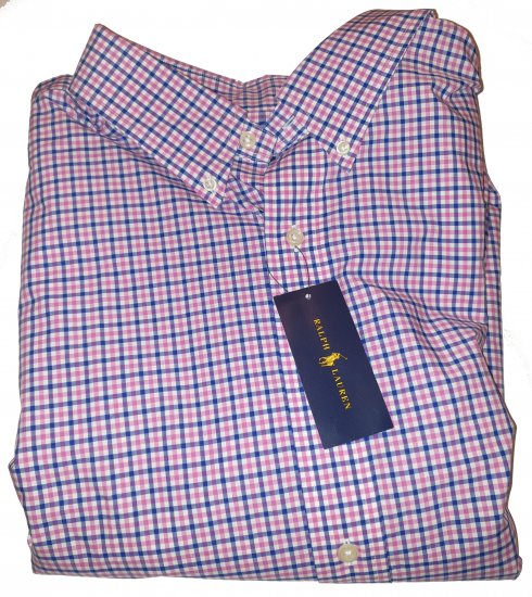 Ralph Lauren TC6D Shirt Pink/Royal - Motleyho bláznivý aprílový výpredaj - 
