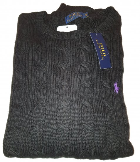 Ralph Lauren T15V Sweater Black - Motleyho bláznivý aprílový výpredaj - 
