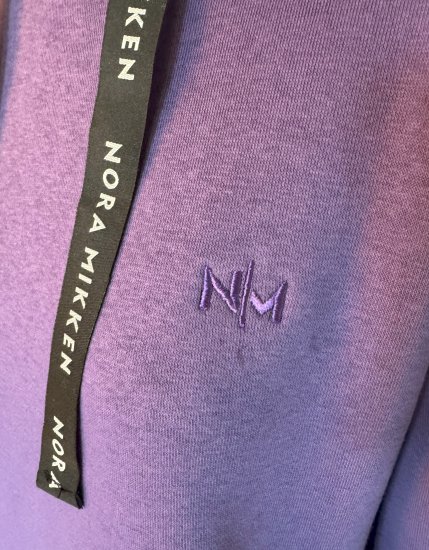 Nora Mikken KRISTINA Long Hoodie Purple - Mikiny & mikiny bez kapucne - 