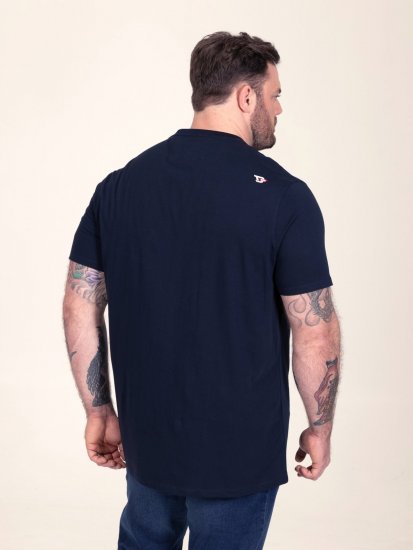 D555 Slater Tričko s potlačou Námornícka modrá - Tričká - Nadrozmerné tričká - 2XL-14XL