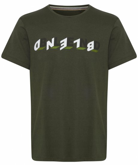 Blend 4795 T-Shirt Forest Night Green - Tričká - Nadrozmerné tričká - 2XL-14XL