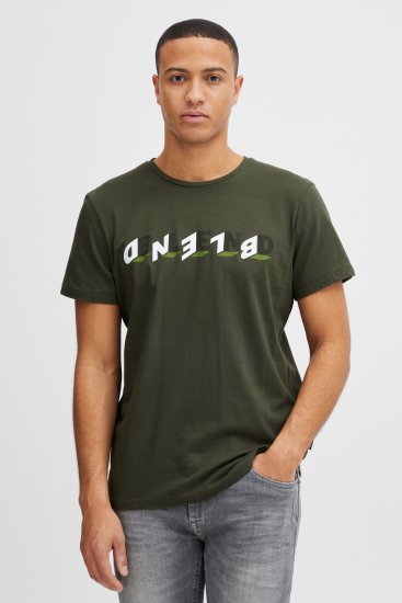 Blend 4795 T-Shirt Forest Night Green - Tričká - Nadrozmerné tričká - 2XL-14XL