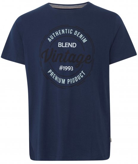 Blend 8411 T-Shirt Dress Blues - Tričká - Nadrozmerné tričká - 2XL-14XL