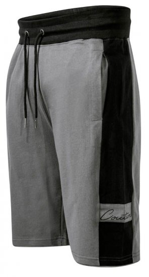 D555 Casper Couture Elasticated Waistband Shorts Grey - Tepláky & Teplákové kraťasy - Tepláky & Teplákové kraťasy - 2XL-12XL