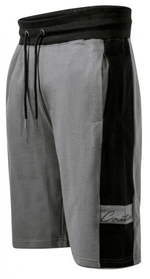 D555 Casper Couture Elasticated Waistband Shorts Grey - Tepláky & teplákové kraťasy - Tepláky & Teplákové kraťasy - 2XL-12XL