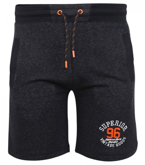 D555 HARLOW Jersey Shorts Black Twist - Tepláky & teplákové kraťasy - Tepláky & Teplákové kraťasy - 2XL-12XL