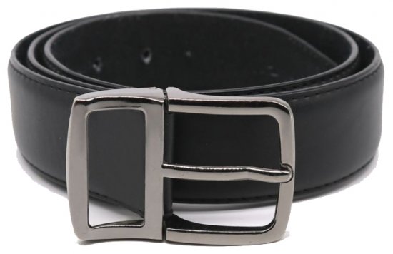 D555 Ashton Leather Belt Black, 3,5cm - Opasky - Opasky W40-W70/2XL-8XL