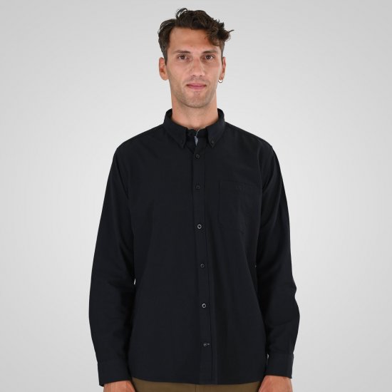 Double Outfitters GS-5225 Oxfordská košeľa Čierna - Košele - Košele 2XL-10XL