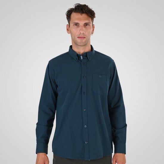 Double Outfitters GS-5225 Oxfordská košeľa Tmavozelená - Košele - Košele 2XL-10XL