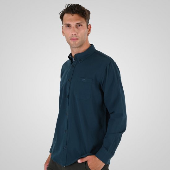 Double Outfitters GS-5225 Oxfordská košeľa Tmavozelená - Košele - Košele 2XL-10XL