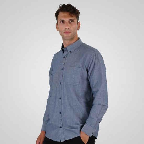 Double Outfitters GS-5225 Oxfordská košeľa Svetlomodrá - Košele - Košele 2XL-10XL