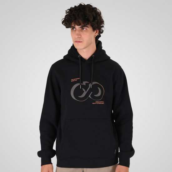 Double Outfitters MTOP-1146 Mikina s kapucňou Čierna - Mikiny & mikiny bez kapucne - Mikiny & Mikiny s Kapucňou 2XL-12XL