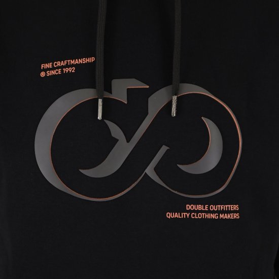 Double Outfitters MTOP-1146 Mikina s kapucňou Čierna - Mikiny & mikiny bez kapucne - Mikiny & Mikiny s Kapucňou 2XL-12XL
