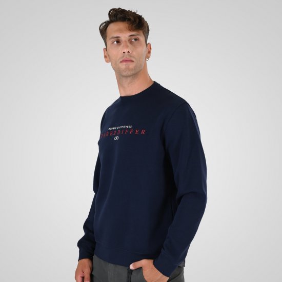 Double Outfitters MTOP-1151 Mikina Námornícka modrá - Mikiny & mikiny bez kapucne - Mikiny & Mikiny s Kapucňou 2XL-12XL