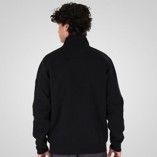 Double Outfitters MTOP-1158 Mikina na zips Čierna - Mikiny & mikiny bez kapucne - Mikiny & Mikiny s Kapucňou 2XL-12XL