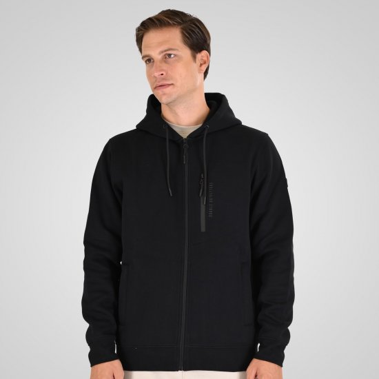 Double Outfitters MTOP-1160 Mikina s kapucňou na zips Čierna - Mikiny & mikiny bez kapucne - Mikiny & Mikiny s Kapucňou 2XL-12XL