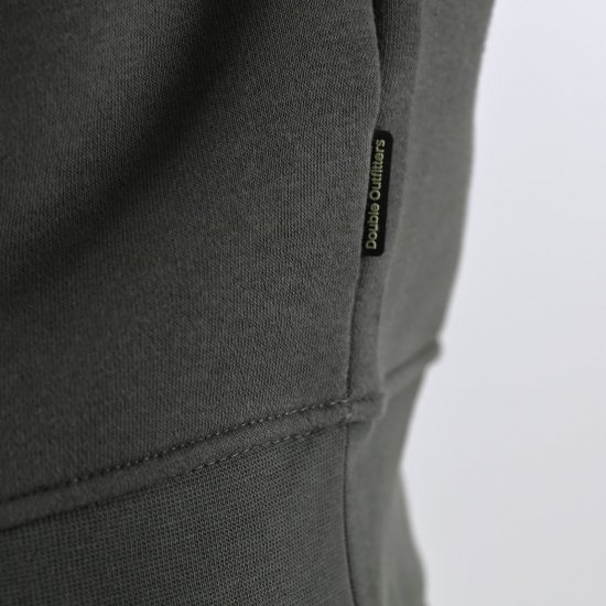 Double Outfitters MTOP-1163 Mikina s krátkym zipsom Khaki - Mikiny & mikiny bez kapucne - Mikiny & Mikiny s Kapucňou 2XL-12XL
