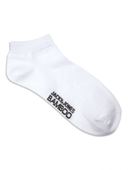 Jack & Jones Basic Bambusové členkové ponožky Biela 5-pack - Spodná bielizeň - Spodné Prádlo 2XL-8XL