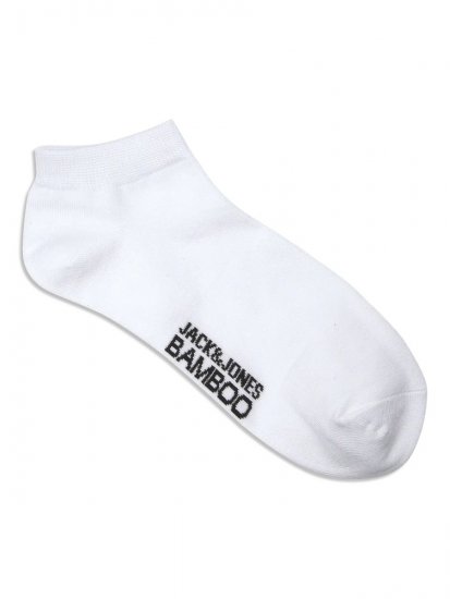 Jack & Jones Basic Bambusové členkové ponožky Biela 5-pack - Spodná bielizeň - Spodné Prádlo 2XL-8XL