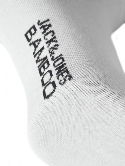 Jack & Jones Basic Bambusové členkové ponožky Biela 5-pack - Spodná bielizeň - Spodné Prádlo 2XL-8XL