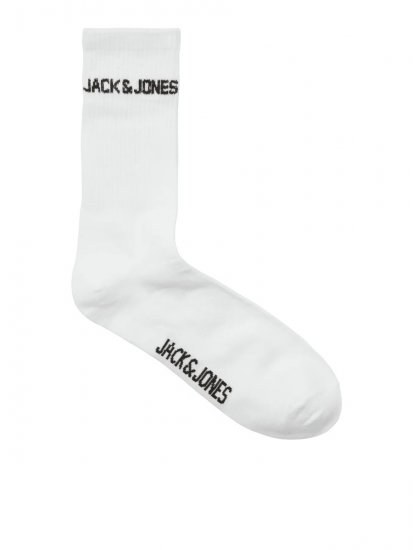 Jack & Jones Melvin Tenisové ponožky Biela 3-pack - Spodná bielizeň - Spodné Prádlo 2XL-8XL
