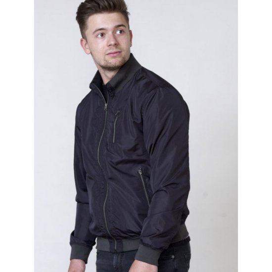 D555 Terron Bomber Jacket Black - Bundy - Bundy Nadmerné Veľkosti 2XL-8XL