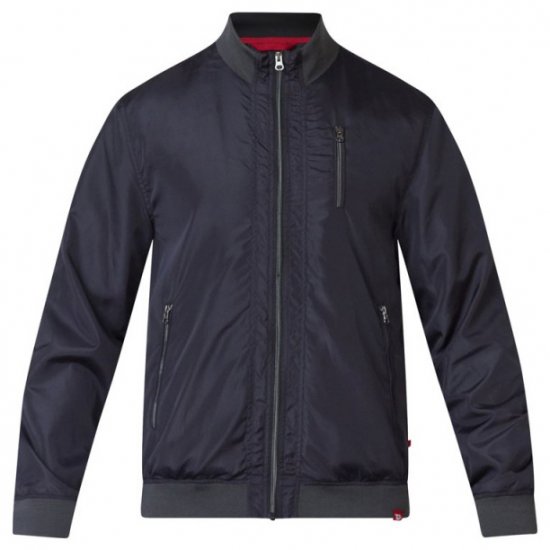 D555 Terron Bomber Jacket Black - Bundy - Bundy Nadmerné Veľkosti 2XL-8XL