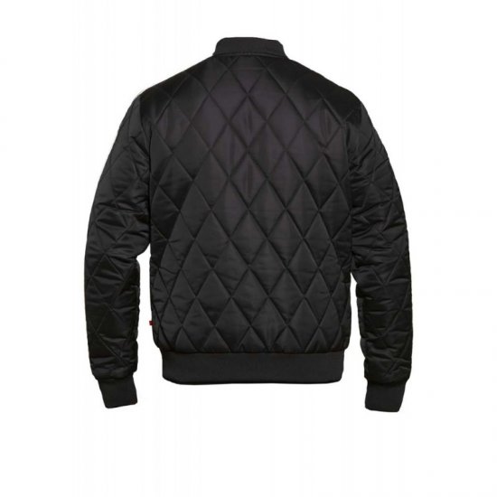 D555 Skipton Quilted Bomber Jacket Black - Bundy - Bundy Nadmerné Veľkosti 2XL-8XL