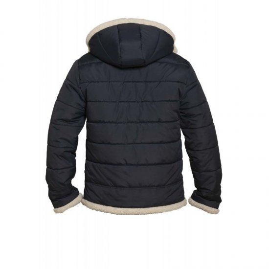 D555 Hudson Hooded Puffer Jacket Navy - Bundy - Bundy Nadmerné Veľkosti 2XL-8XL