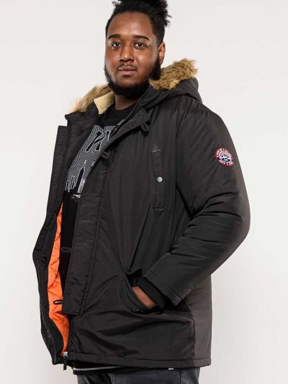 D555 Dundee Parka Jacket With Fur trimming and Teddy Fur Lined hood - Bundy - Bundy Nadmerné Veľkosti 2XL-8XL