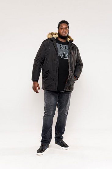 D555 Dundee Parka Jacket With Fur trimming and Teddy Fur Lined hood - Bundy - Bundy Nadmerné Veľkosti 2XL-8XL